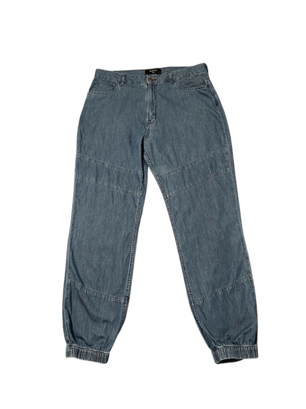 asybuy Denim-look Joggers Size 34 Lightweight Cool 100% Cotton Comfort
